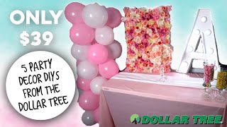 DIY DOLLAR TREE PARTY DECOR [upl. by Michelina]