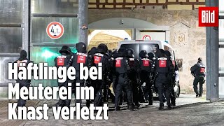 Gefängnismeuterei Polizei stürmt Knast in Thüringen  JVA Untermaßfeld [upl. by Caresa]