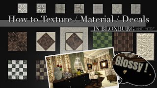 How to Texture  Decals in BLOXBURG  and more  Tips and Tricks Tutorial  Ideas  Bloxburg ROBLOX [upl. by Halilahk299]