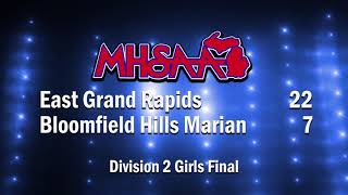 2019 MHSAA Lacrosse Finals Highlights [upl. by Aimal418]