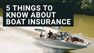 5 Things to Know about Boat Insurance [upl. by Pass]