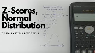 ZScore Normal Distribution CASIO fx570ms amp fx 991ms [upl. by Anaidiriv]