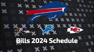 Bills 20242025 Schedule Release All Opponents for NEXT SEASON [upl. by Assirrac]