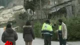 Raw Video Dramatic Mudslides in Italy [upl. by Ahsimed]