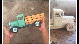 JUGUETE ARTESANAL CAMIÓN DE MADERA HANDMADE WOODEN TRUCK TOY [upl. by Vilhelmina]