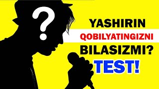 TEST Yashirin Qobilyatingizni Bilasizmi HOZIROQ KORING [upl. by Leumel]